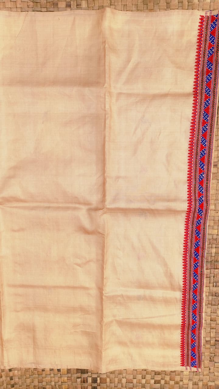 Pure Tussar By Tussar Silk Thread Work Assam Silk Saree With Malticoul Motifs