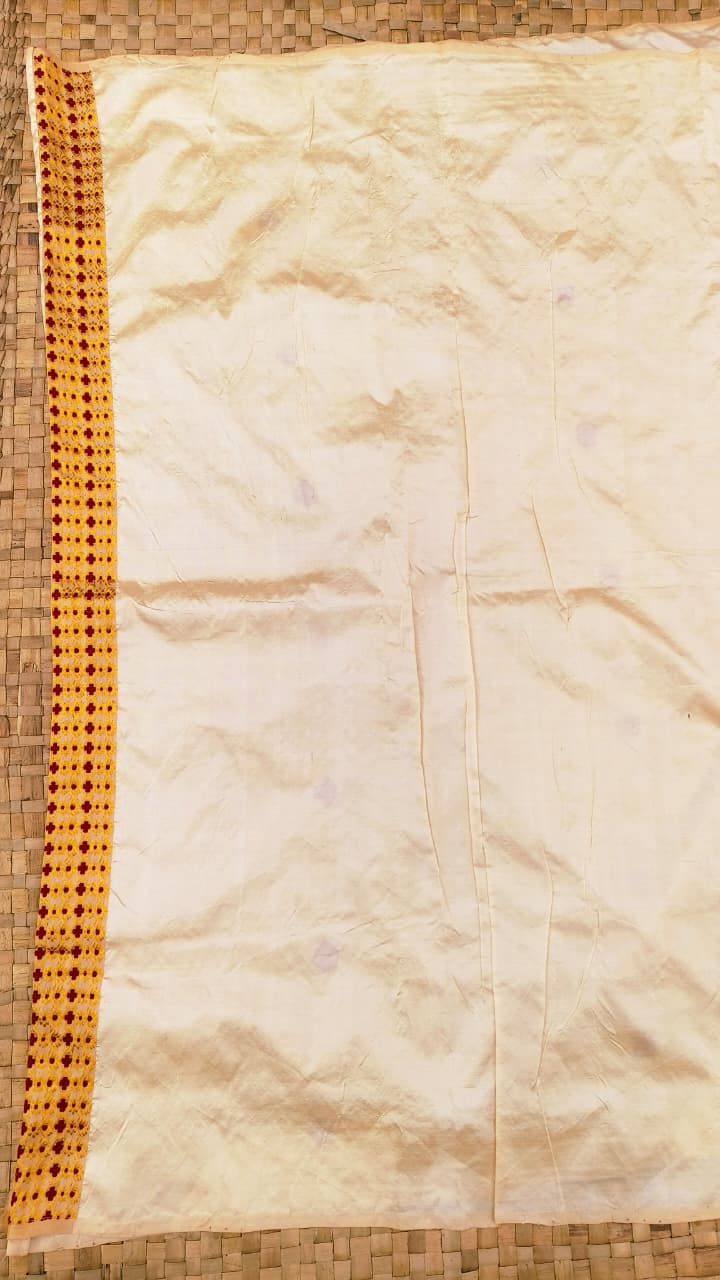 Pure Tospaat Zari And Thread Work Assam Silk Saree