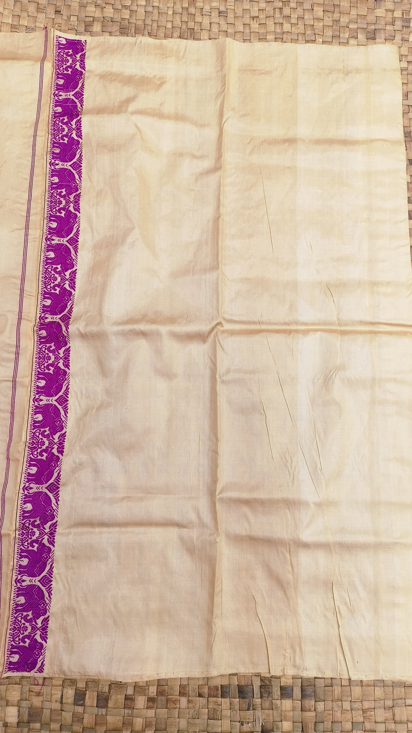 Pure Tussar By Tussar Silk Kaziranga Zari & Thread Work assam Silk saree