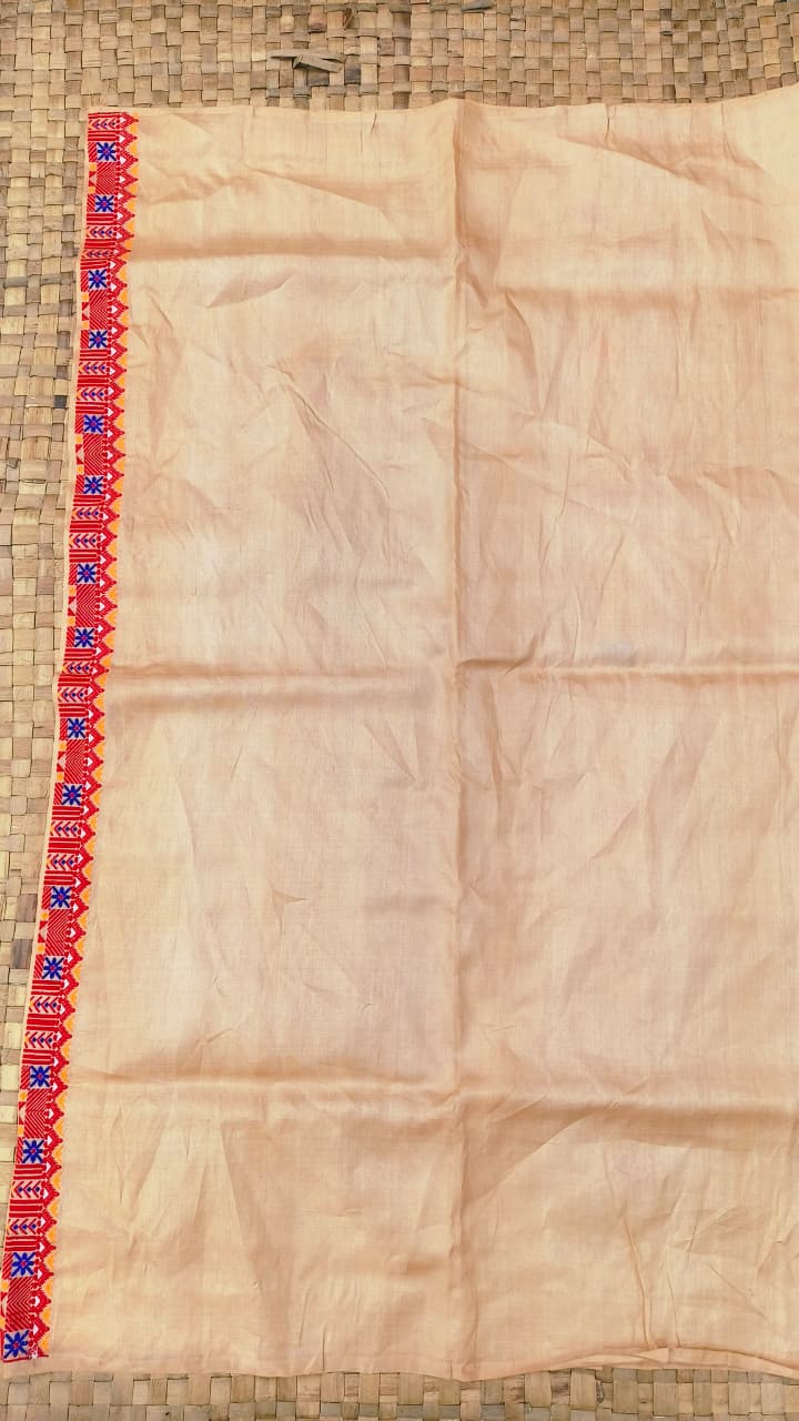 Pure Tussar By Tussar Silk Assam Silk Saree with Multicolour Motifs