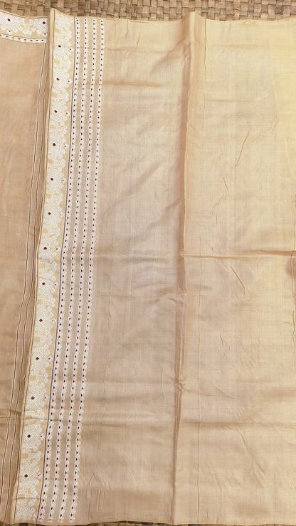 Pure Tussar By Tussar Thread Work Assam Silk saree
