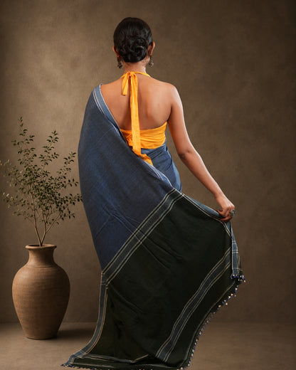 Pure Eri By Eri Silk Thread Work Interwoven Assam Silk Saree