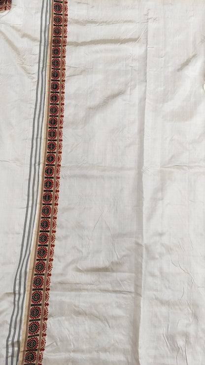 Pure Tussar By Mulberry (Tospaat) Assam Silk Saree