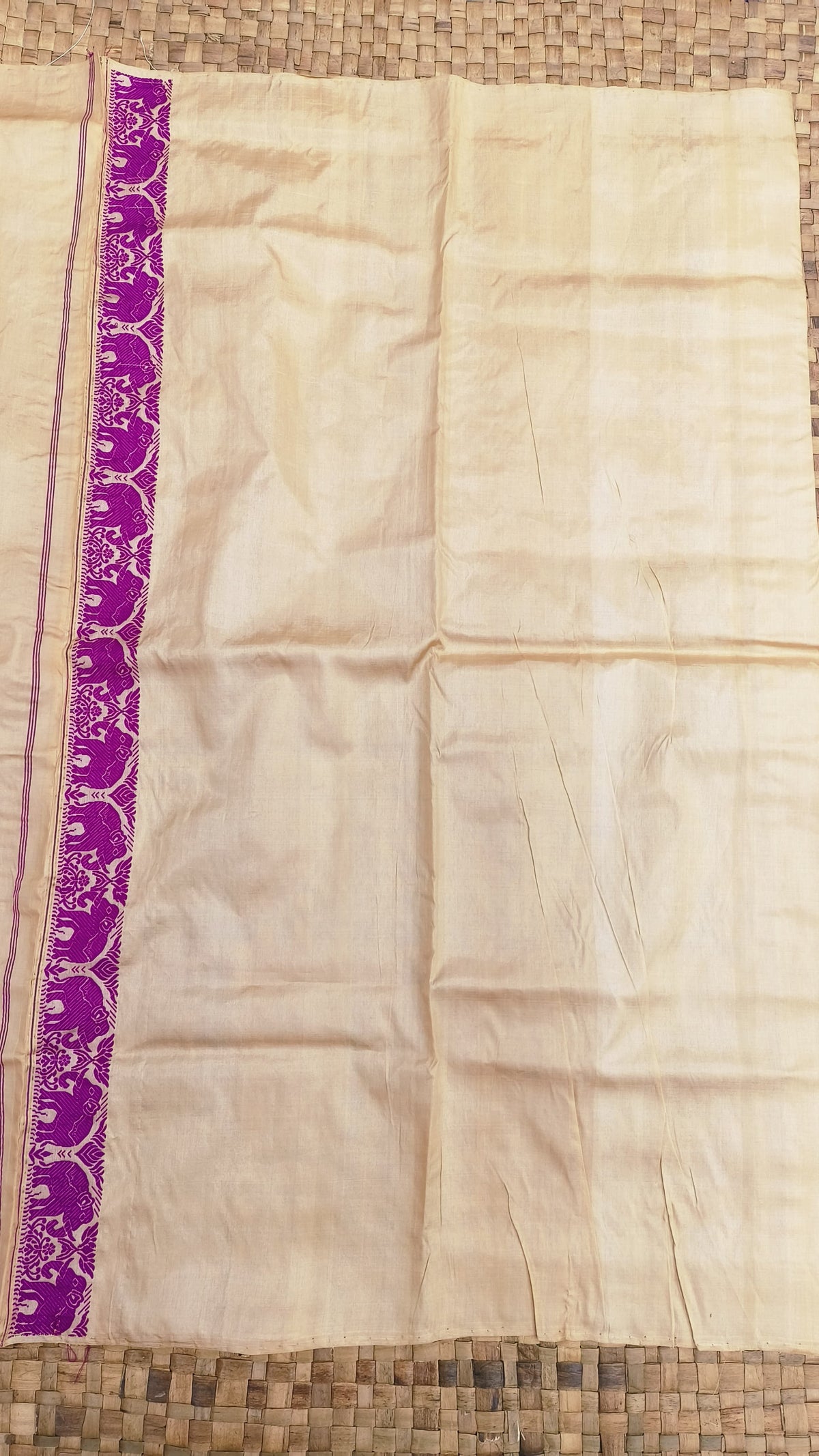 Pure Tussar By Tussar Silk Kaziranga Zari & Thread Work assam Silk saree