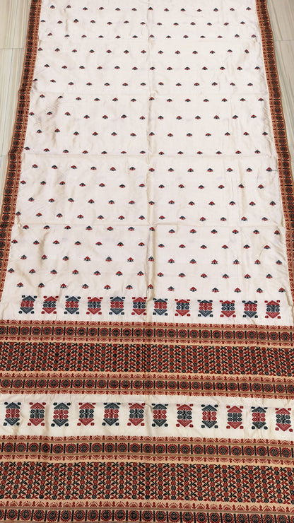 Pure Tussar By Mulberry (Tospaat) Assam Silk Saree