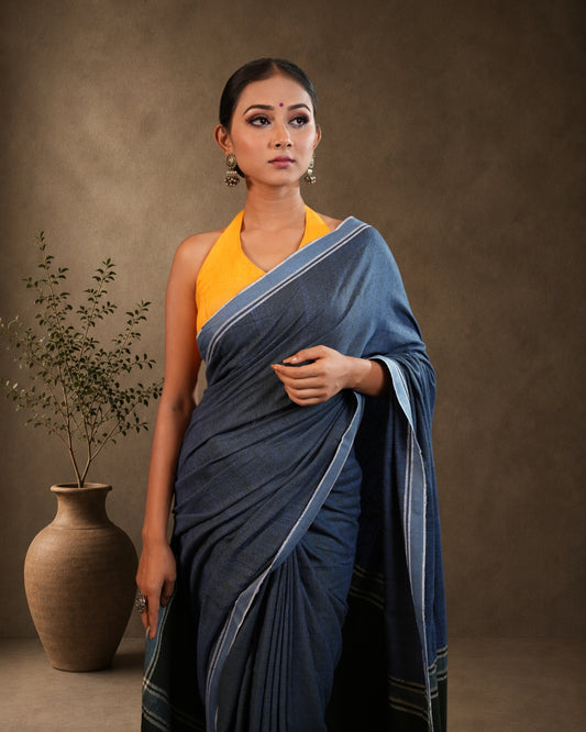 Pure Eri By Eri Silk Thread Work Interwoven Assam Silk Saree