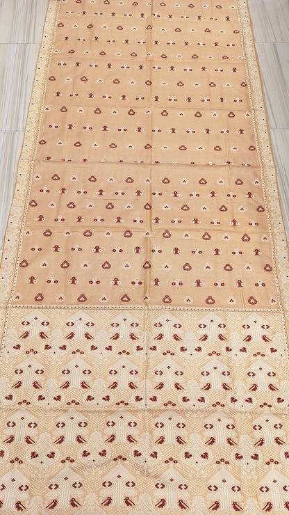 Pure Tussar By Tussar Thread Work Assam Silk saree