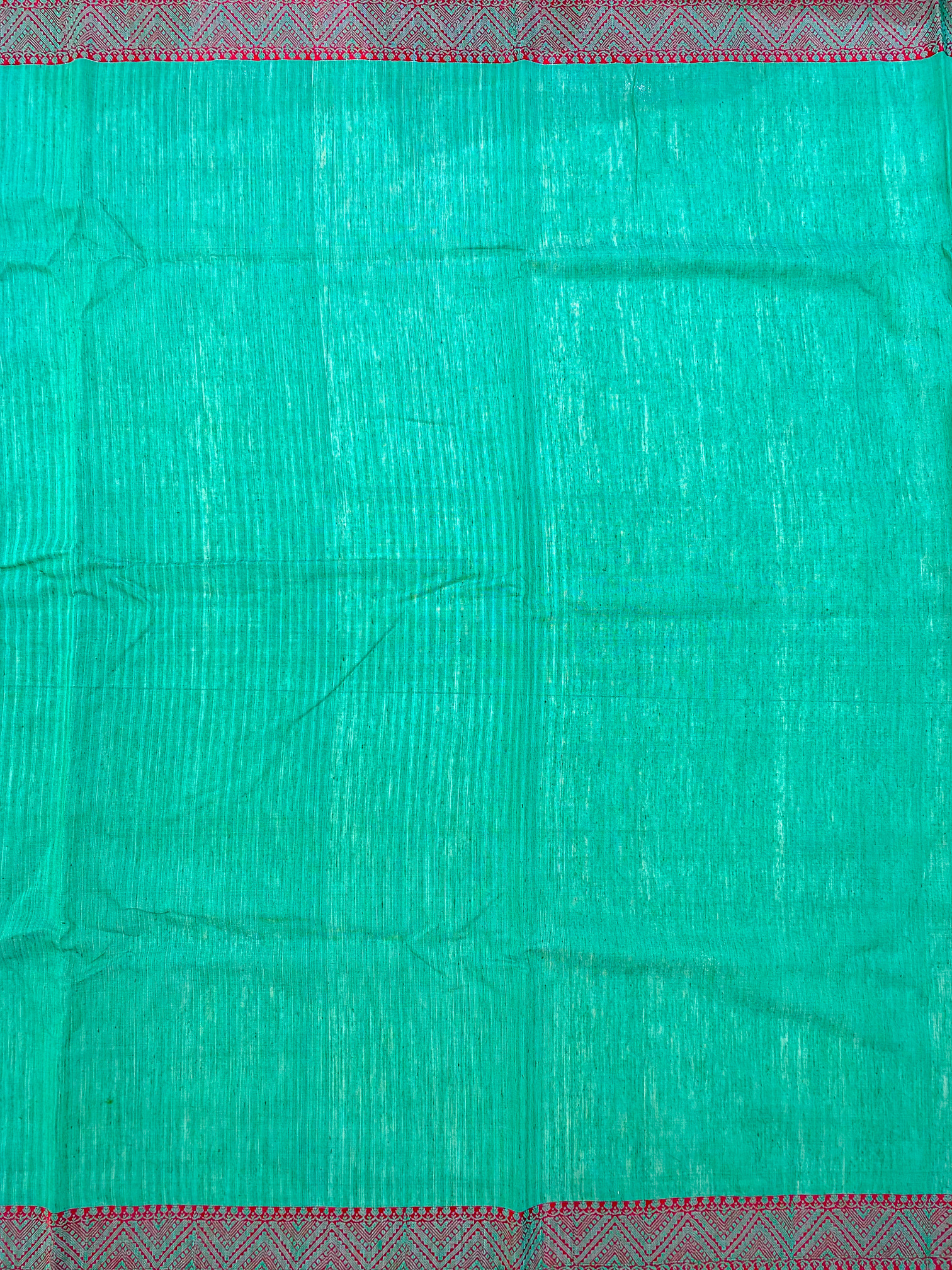 Sea Green Pure Eri-Silk-Saree with Thread Work – ES2