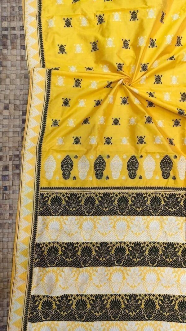 MULBERRY (PAAT) ASSAM SILK SAREE YELLOW