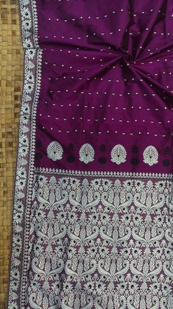 MULBERRY (PAAT) ASSAM SILK SAREE PURPLE