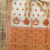 Exclusive Tussar Assam Silk Saree - Beige with Brown Motifs | Mayurisilk
