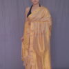 Gold Mulberry (Paat) Silk Saree With Golden Zari Motifs