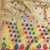 Pure Muga Assam Silk Sraee With Multicoloured Motifs