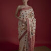 Tussar Assam Silk Saree With Marron And Black Motifs
