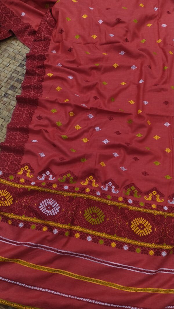 RED EXCLUSIVE ERI ASSAM SILK SAREE | MAYURISILK