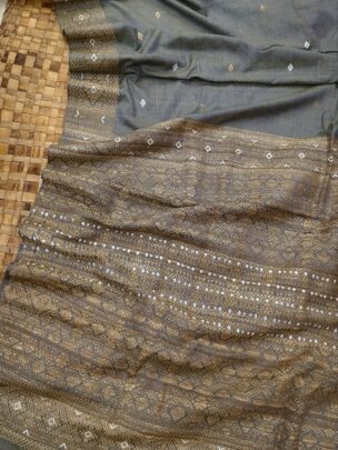 GREEN EXCLUSIVE ERI ASSAM SILK SAREE HEAVY | MAYURISILK