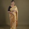 GOLD MULBERRY GOLDEN ZARI  ASSAM SILK SAREE MAYURISILK
