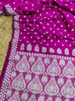 Pure Mulberry Assam Silk Thread Work Saree 103310