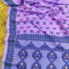 Purple Pure Mulberry Thread Work Assam Silk Saree