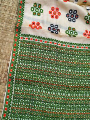 Pure Tussar By Tussar Silk Thread Work Assam Silk Saree with Multicolour Motifs