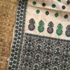 Pure Tussar By Tussar Silk Thread Work Assam Silk Saree with Black And Green Motifs