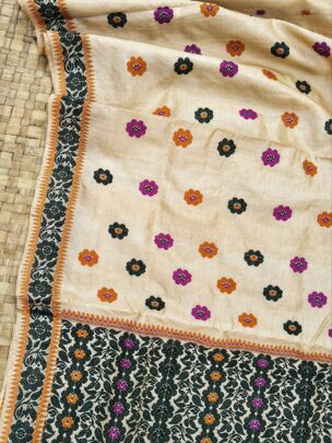 Pure Tussar By Tussar Thread Work Exclusive Assam Silk Saree