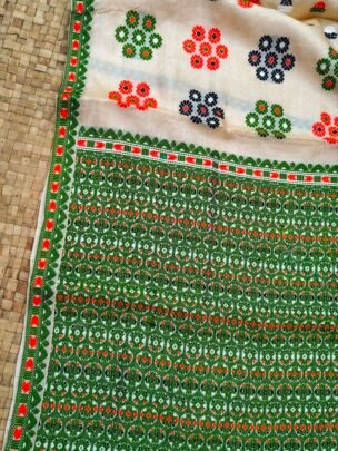 Pure Tussar By Tussar Silk Thread Work Assam Silk Saree with Multicolour Motifs