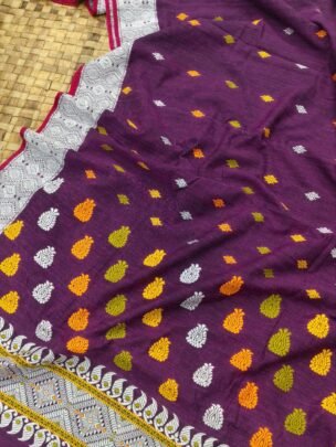 PURPLE EXCLUSIVE ERI ASSAM SILK SAREE | MAYURISILK