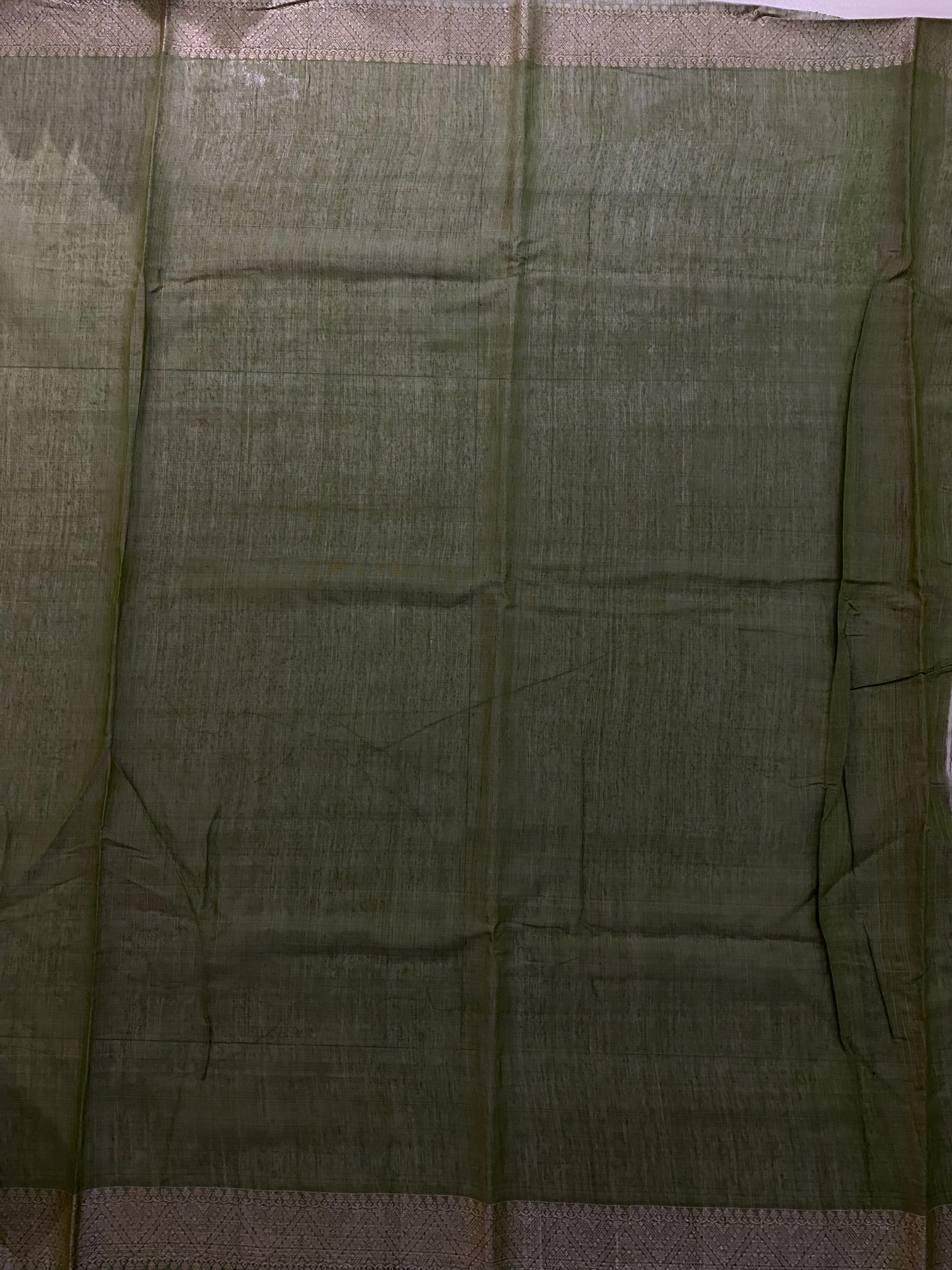 Green Pure Eri Assam Silk Saree – ES20